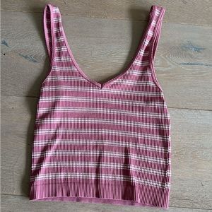 Full Tilt Seamless Stripped V-neck WMNS Tank Top